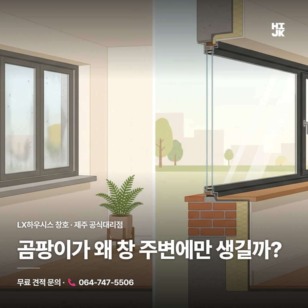 창가 곰팡이, 왜 유독 창 주변에만 생길까?